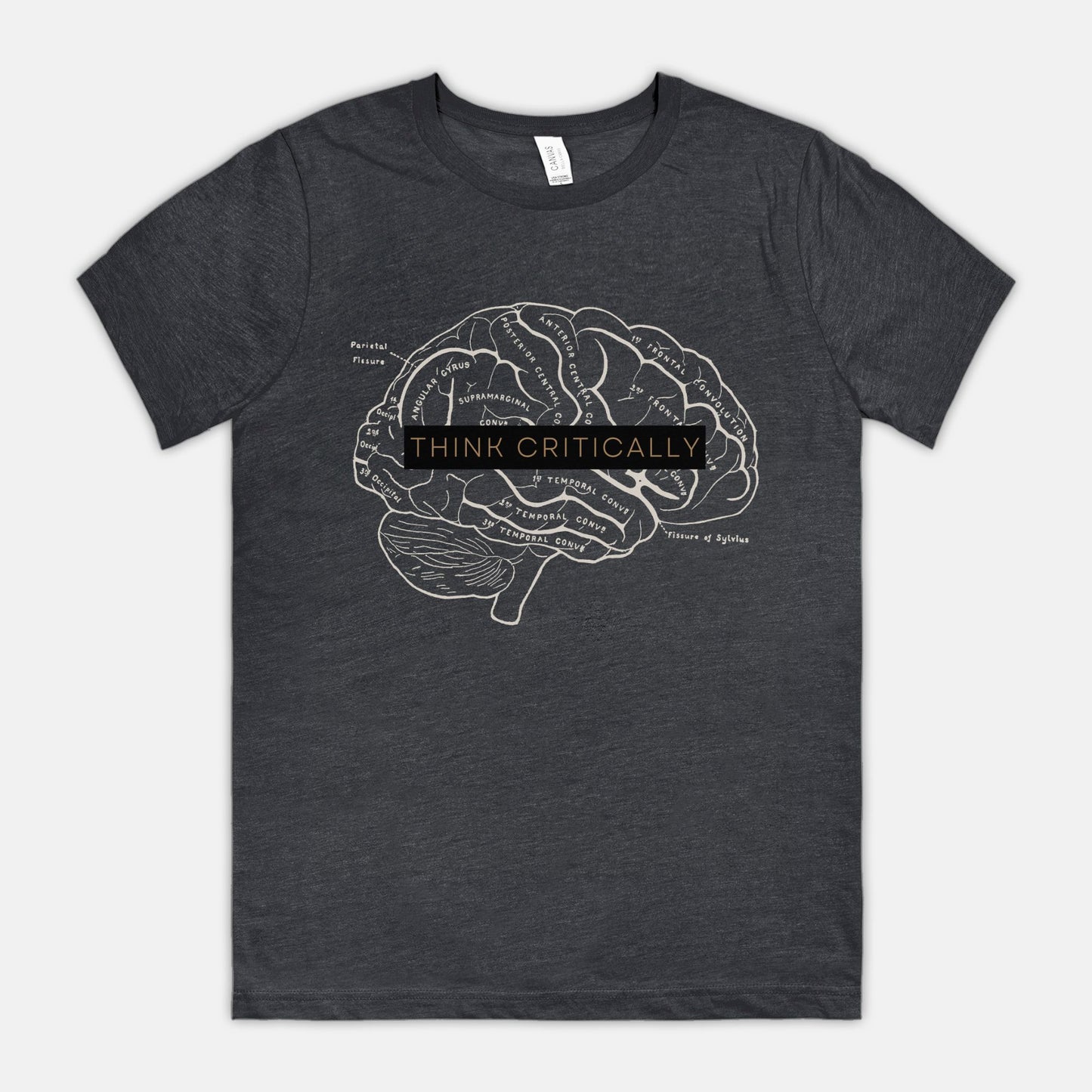 Think Critically Heather T-shirt